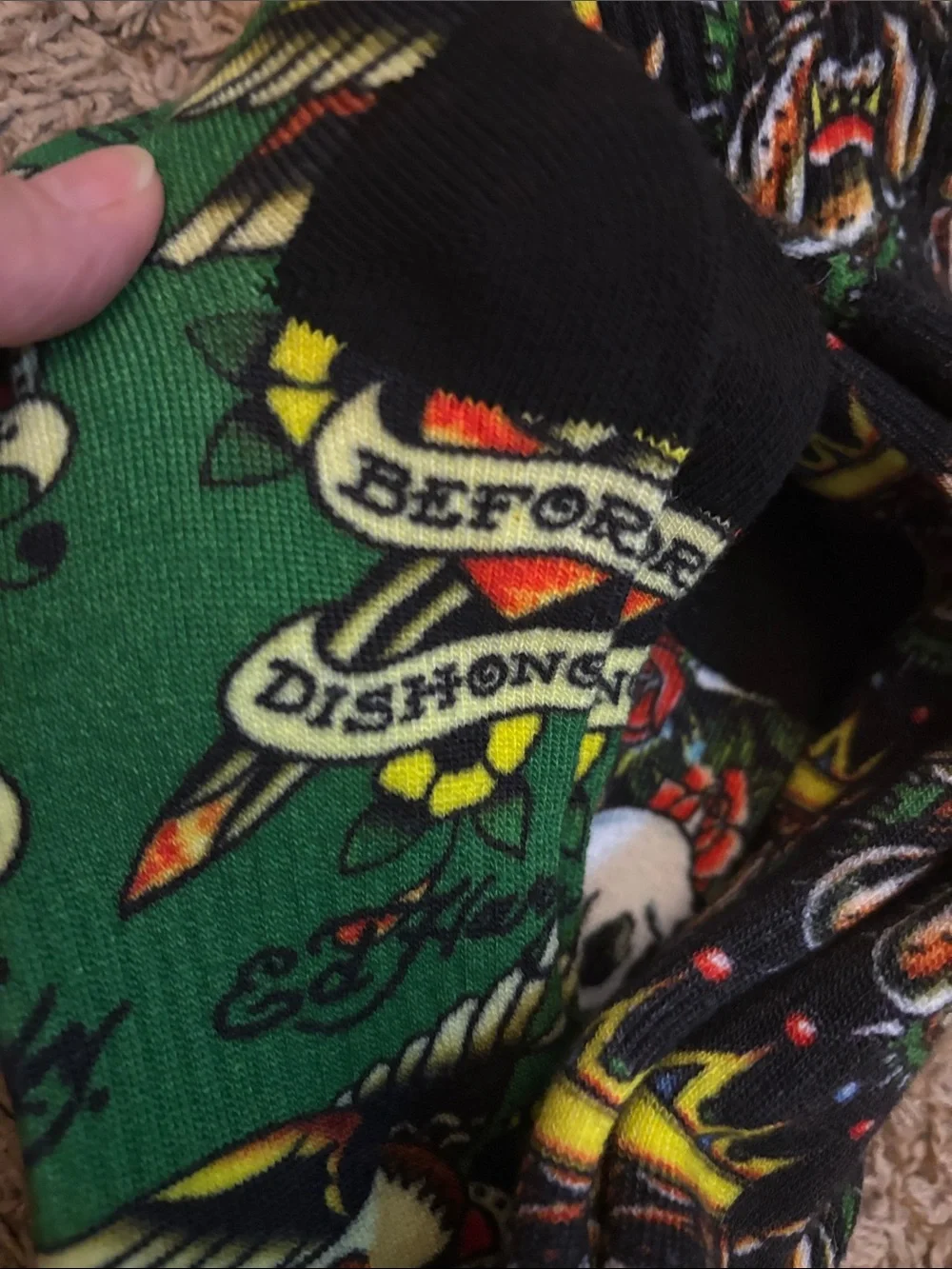 3 Pair Ed Hardy Crew Socks